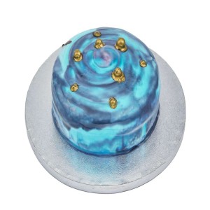 Cosmic Galaxy Mirror Glaze Cake