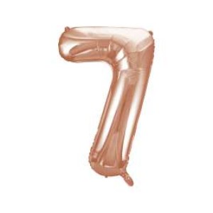 Rose Gold Number 7 Foil Balloon - 34" Inflated  | Cakes & Bakes | Cake Delivery