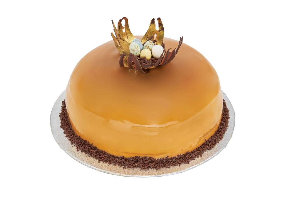 Caramelized Mirror Glaze Cake