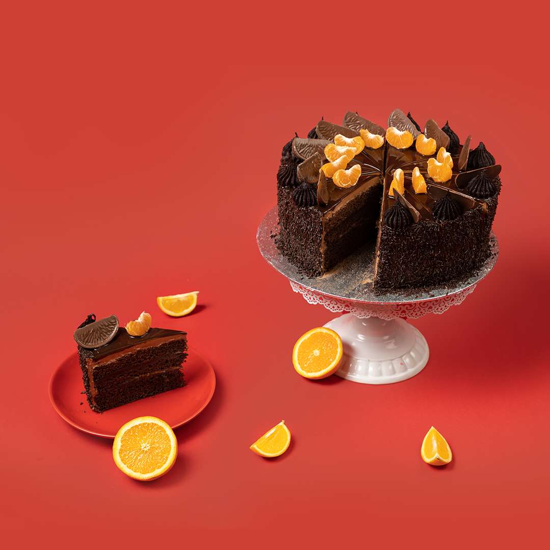 Chocolate Orange Cake Slice