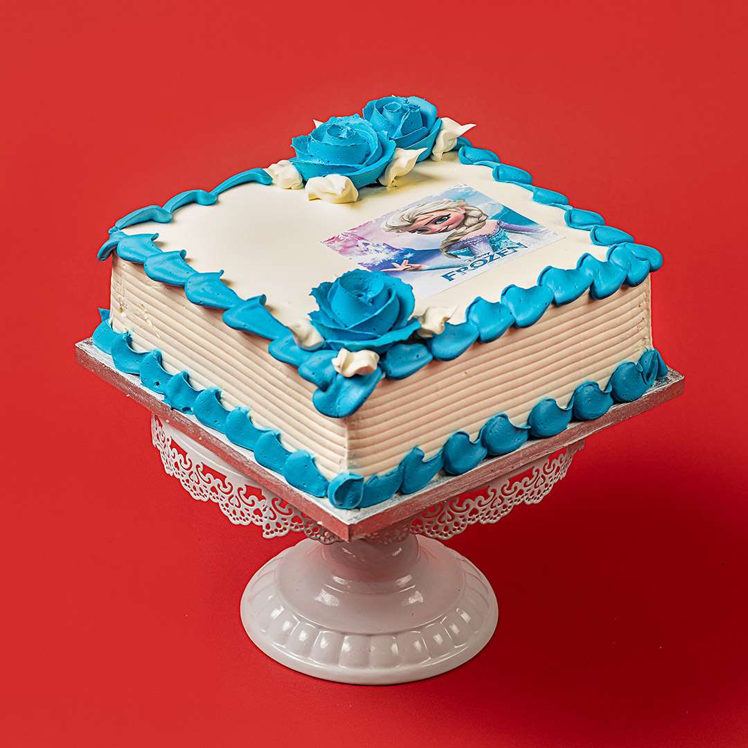 Elsa Frozen Photo Cake