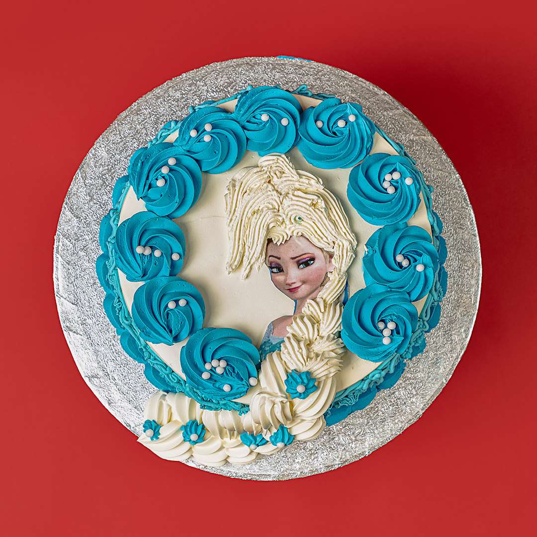 Elsa photo cake