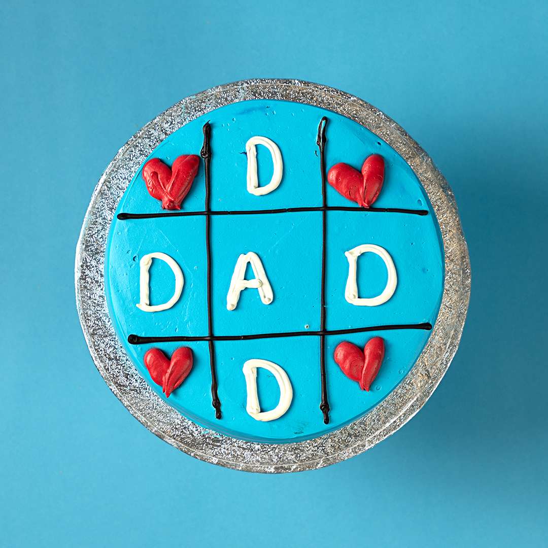 FATHERS DAY HEART CAKE