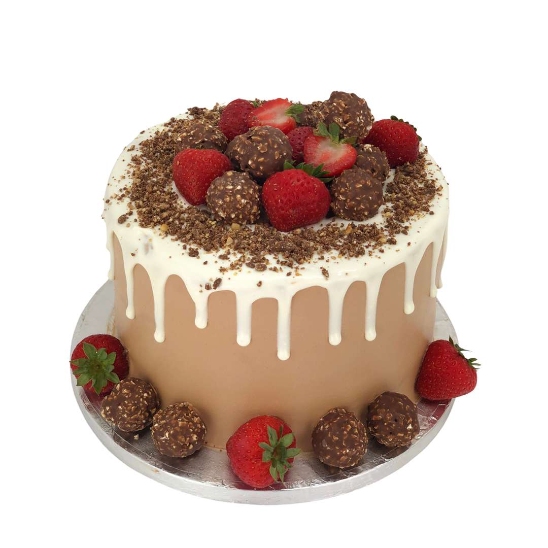 Square Ferrero Rocher Cake | Cakes & Bakes