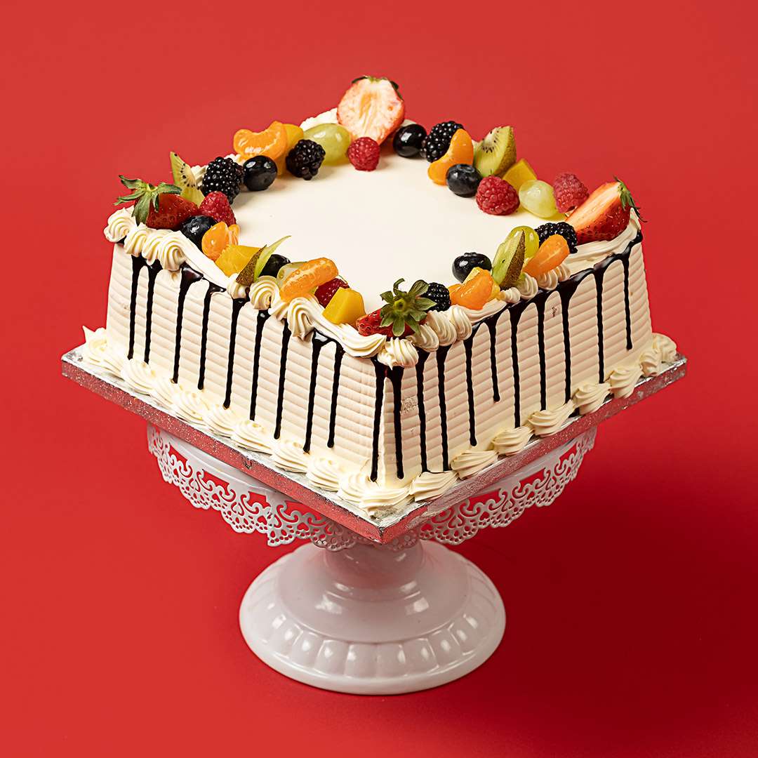 Square Mixed Fruit Cake