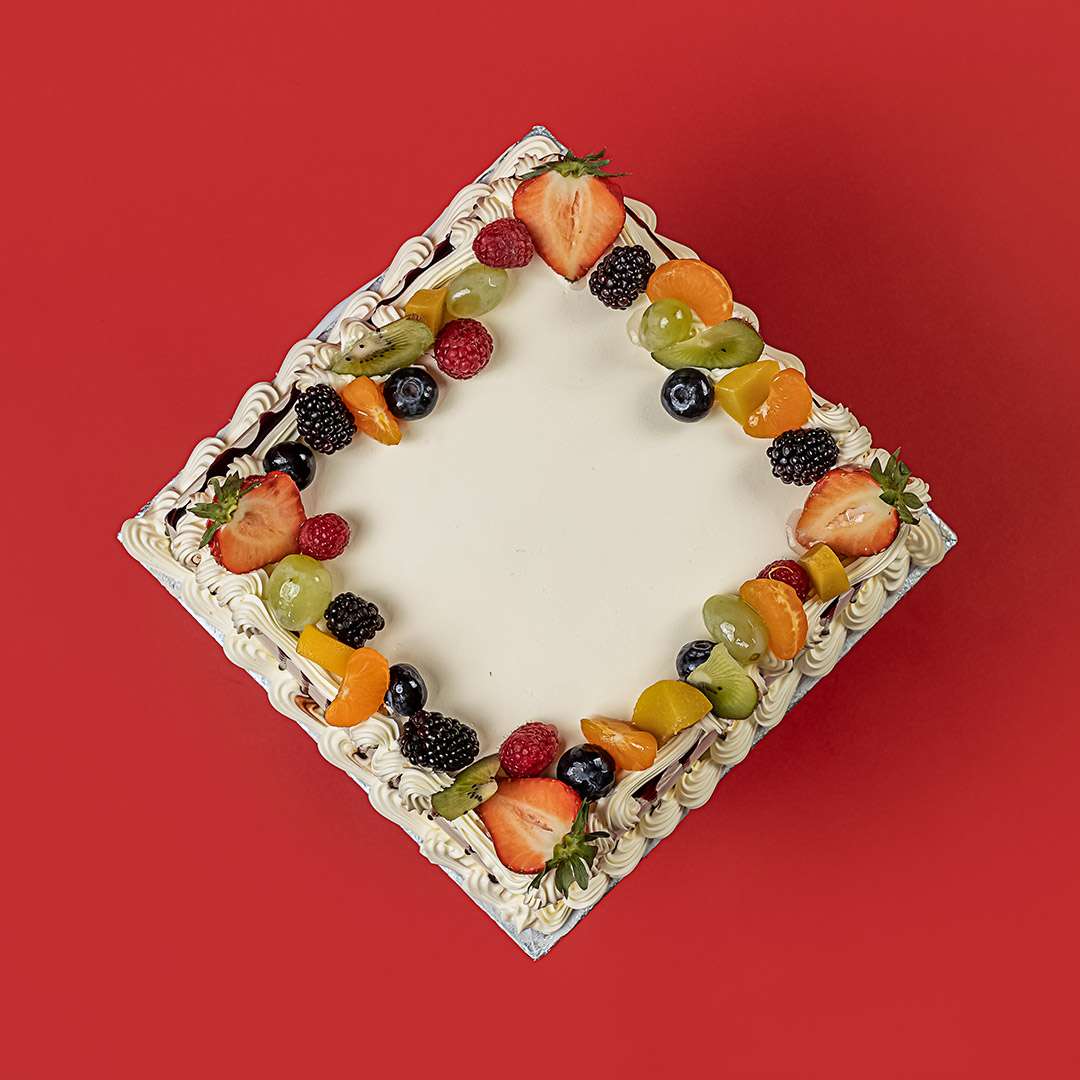 Square Mixed Fruit Cake