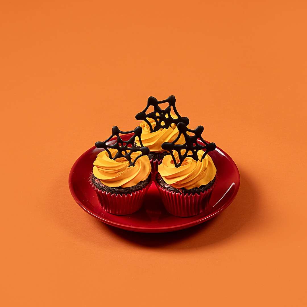 Halloween Web of Treats Cupcakes